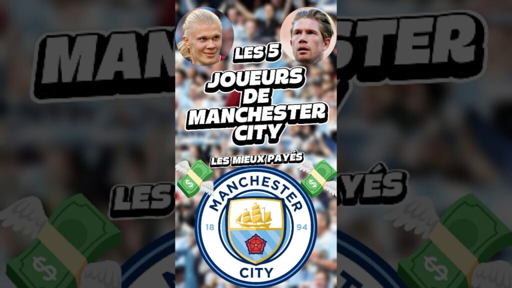⚽ MANCHESTER CITY : Top 5 des Joueurs Les Mieux Payés en 2025!💰🔥#football #manchestercity #mancity