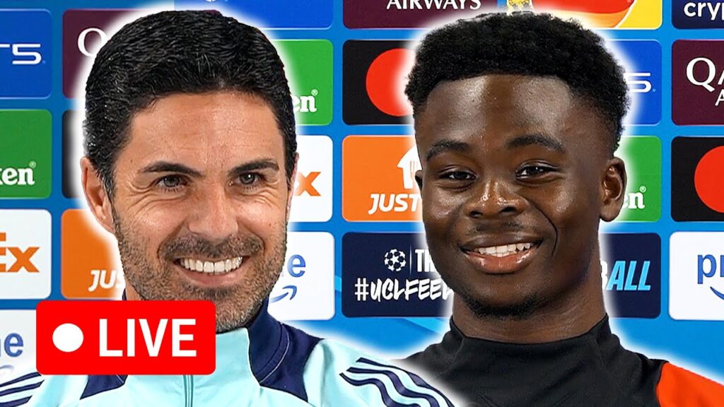 🔴 LIVE | Mikel Arteta and Bukayo Saka pre-match press conference | Arsenal v Real Madrid