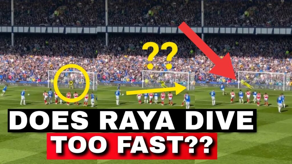😲Does David Raya Dive Too Fast? You Noticed Something??