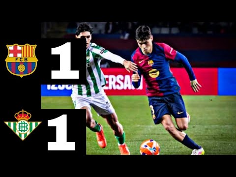 Barcelona vs Real Betis 1-1 Highlights | La Liga