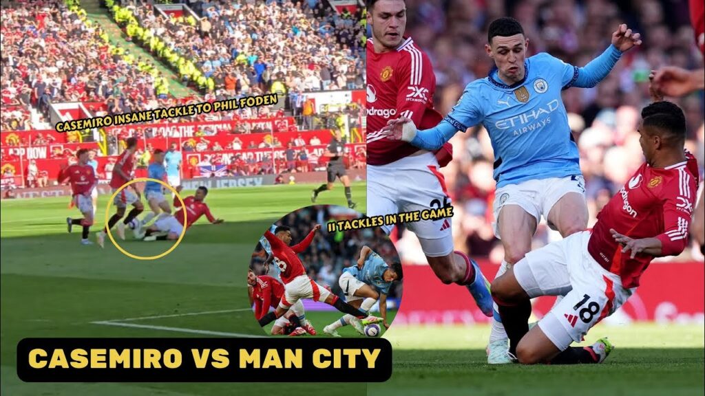 Casemiro did insane tackle to Phil Foden and equals Man United tackle record