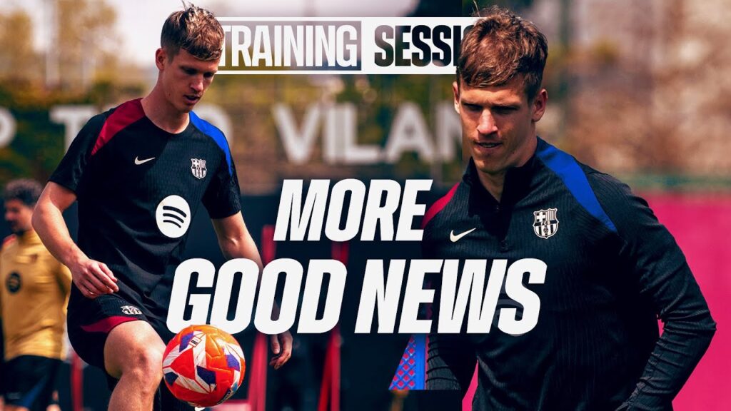 DANI OLMO JOINS THE GROUP | FC Barcelona Training 🔵🔴