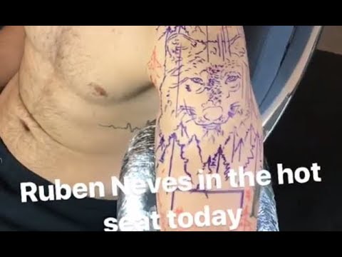 Wolves star Ruben Neves shows off how much he loves the club as he reveals latest tattoo of a