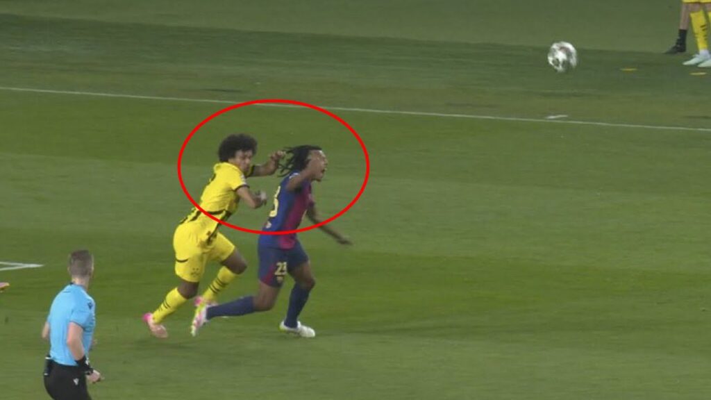 لقطة مجنونة بين أديمي وكوندي في دوري أبطال أوروبا