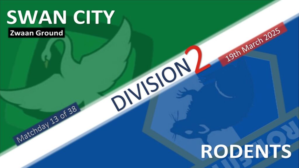 2025 - Division Two, matchday 13 - Swan City v Rodents
