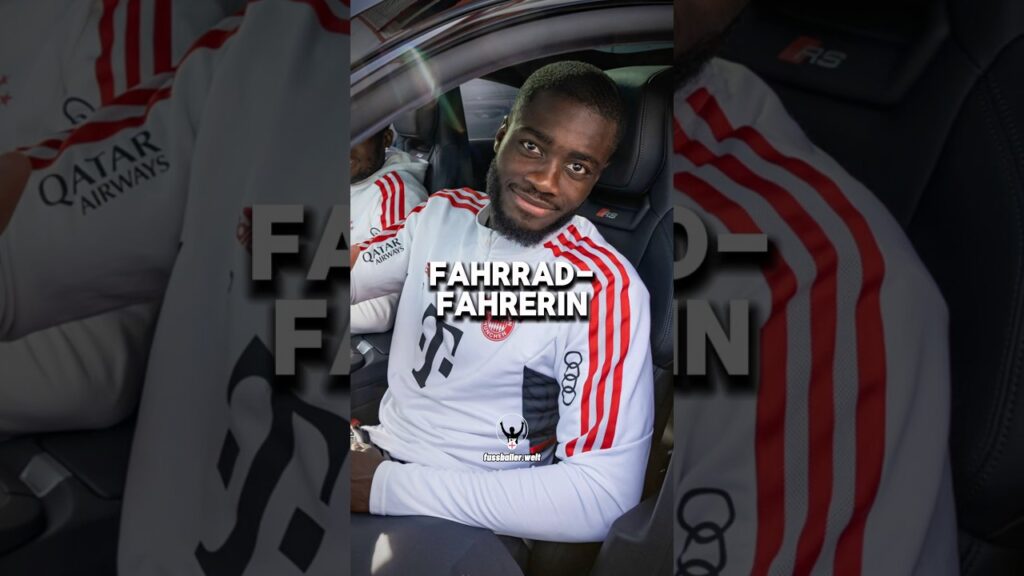 Dayot Upamecano überfährt fast Fahrradfahrerin mit Kind 😱