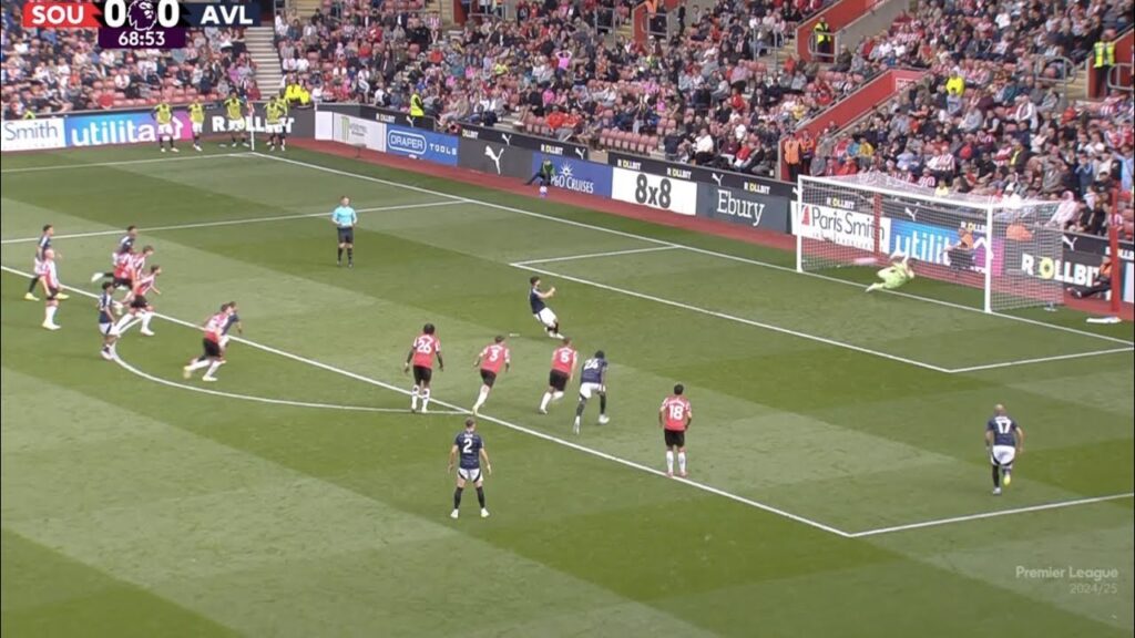 Marco Asensio Missed Penalty,Southampton vs Aston Villa (0-3) All Goals and  Highlights