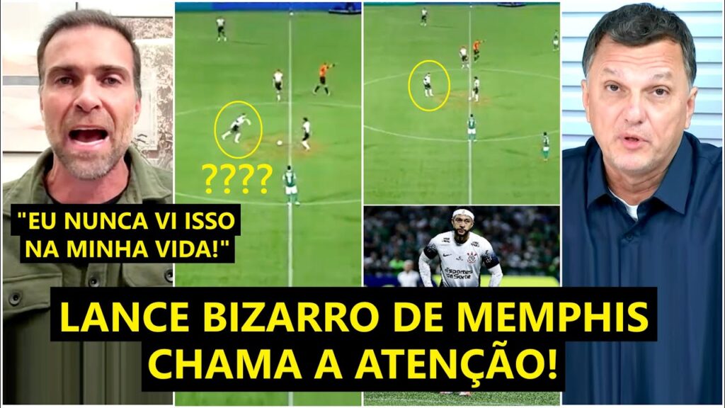 O QUE FOI ISSO??? LANCE BIZARRO de Memphis Depay em Palmeiras x Corinthians CHAMA A ATENÇÃO!