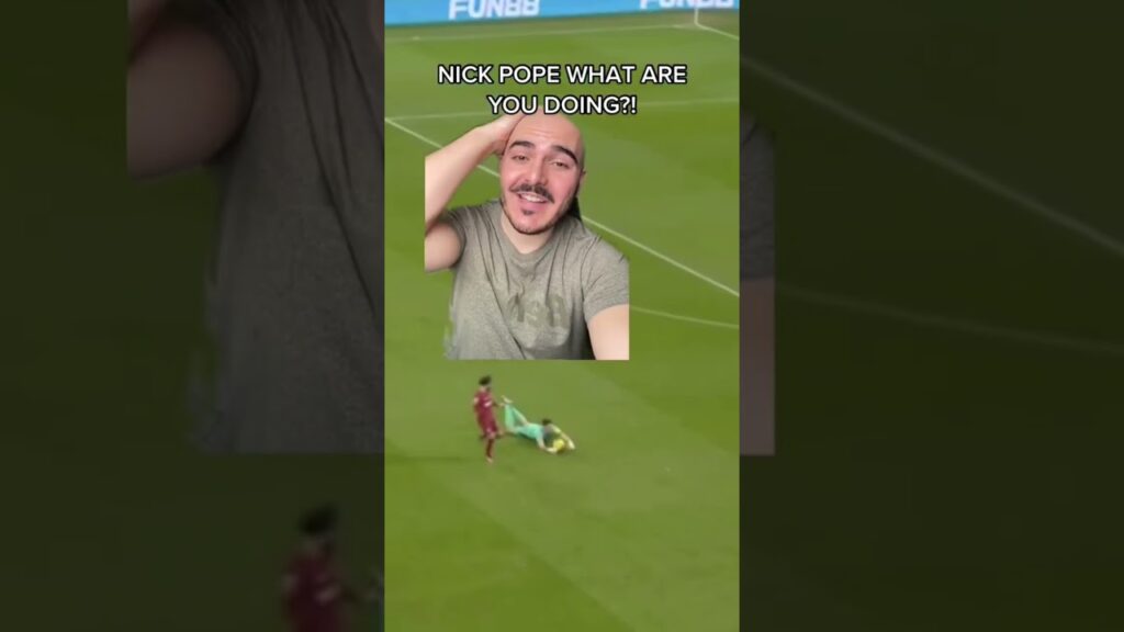 Nick Pope with a HUGE mistake 😂 #soccer #premierleague