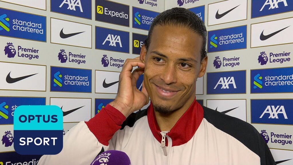 Virgil van Dijk gives CHEEKY contract update in post-match interview 😲
