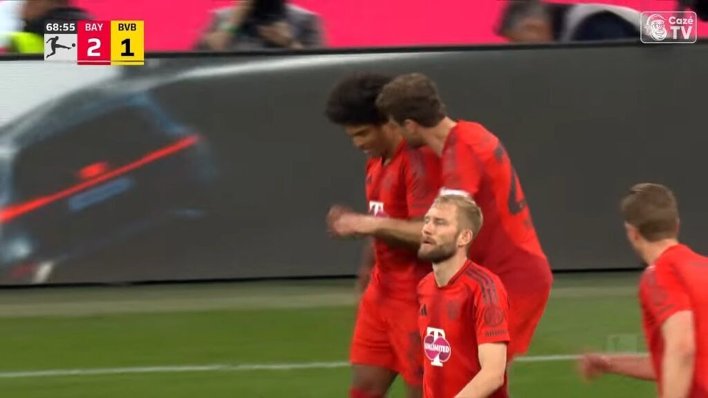 Serge Gnabry Tor | Bayern München vs. Borussia Dortmund 2-1 Highlights | Bundesliga 2024/25