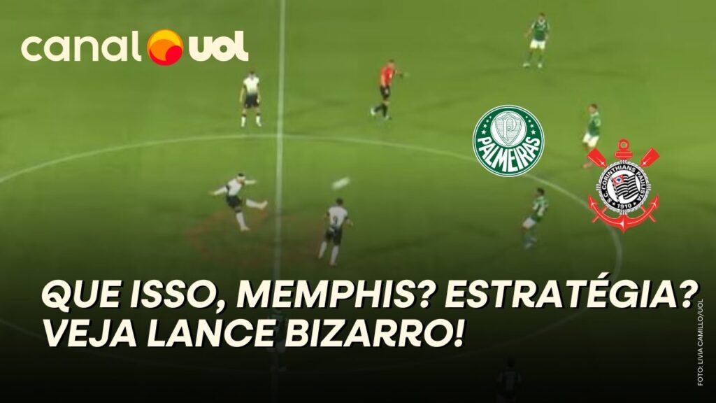 QUE ISSO, MEMPHIS? ATACANTE FAZ SAÍDA DE BOLA BIZARRA EM PALMEIRAS X CORINTHIANS; ESTRATÉGIA?