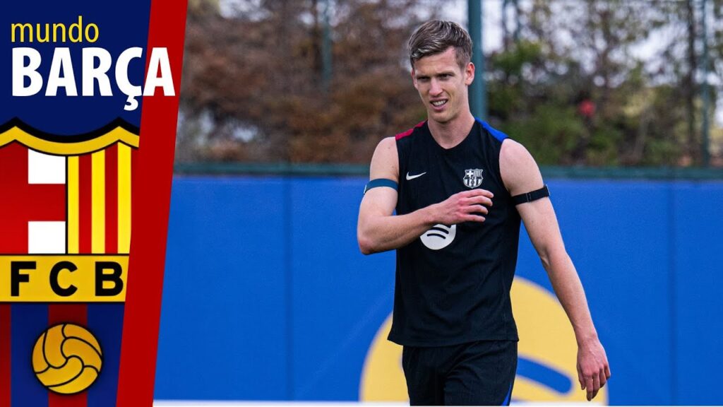 Entrenamiento Barça: Dani Olmo recibe el alta médica y estará para el partido ante el Dortmund