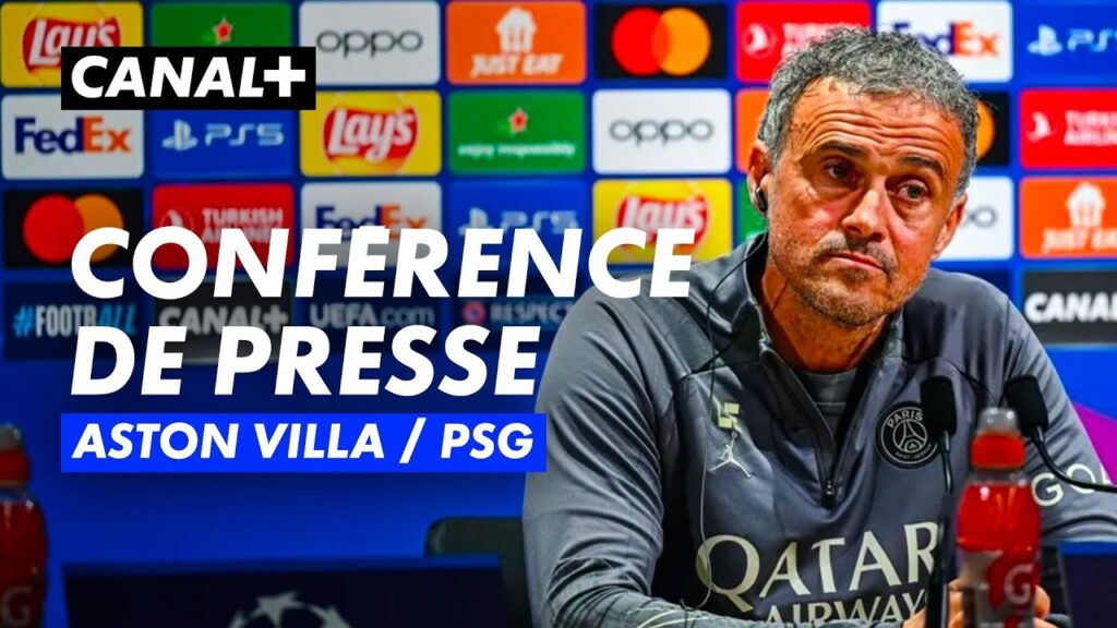 Conférence de presse de Luis Enrique et Ousmane Dembélé avant Aston Villa / PSG