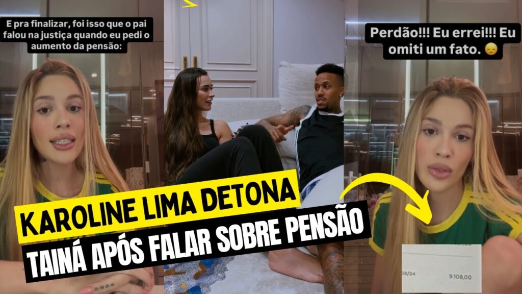 Karoline Lima reage após suposto áudio vazado de Tainá Castro, atual de Militão