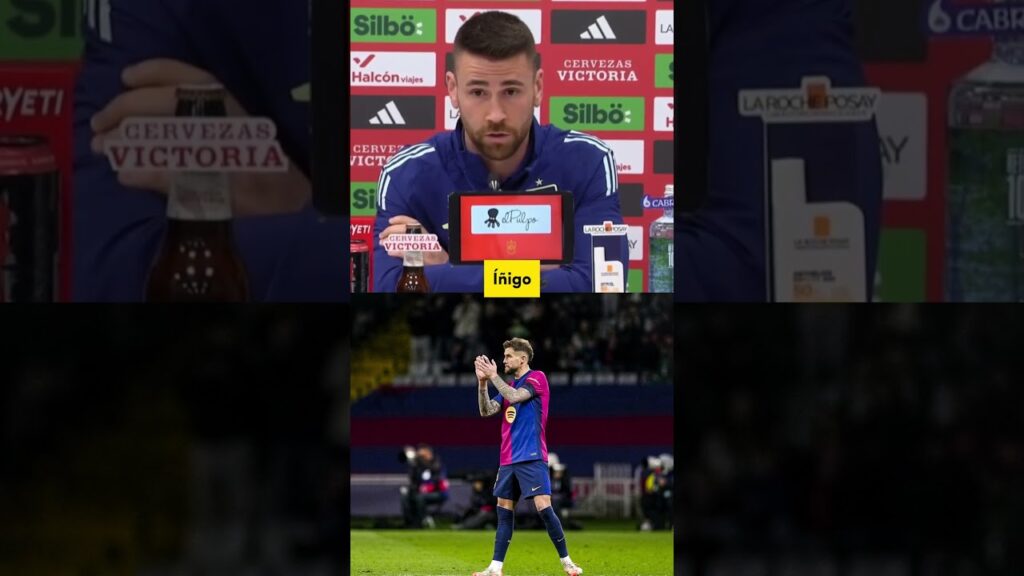 ❗ Unai Simón defiende a los que dudan de Iñigo Martínez en la selección. #shorts