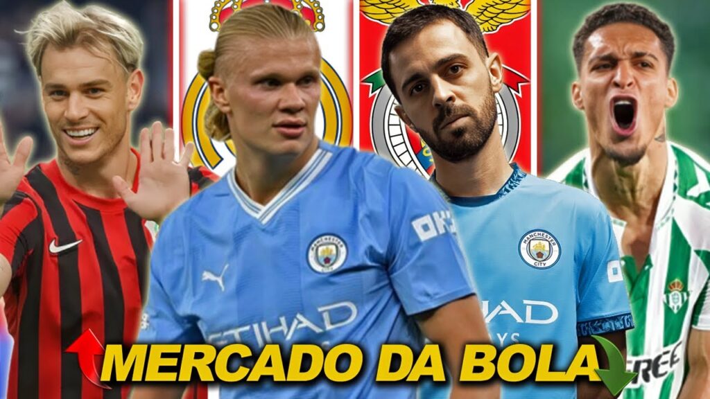 MERCADO DA BOLA | Real Madrid quer Haaland no lugar de Vini, Benfica tenta volta de Bernado Silva E+