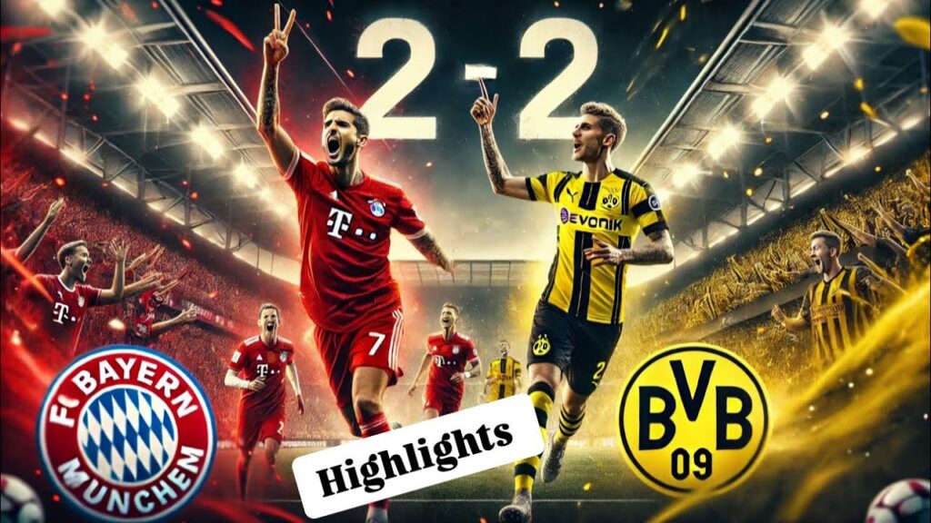 Bayern München gegen Borussia Dortmund 2-2 & Highlights Goals & Serge Gnabry Goal vs. Dortmund