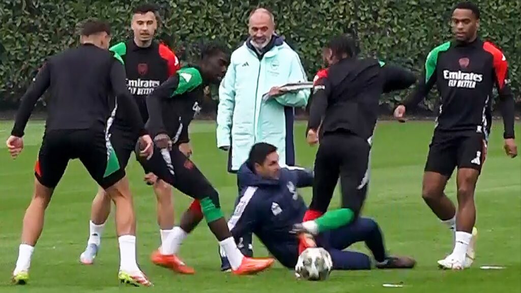 Thomas Partey and Ben White TRAIN! | Arsenal prepare for Real Madrid Champions League Quarter-Final