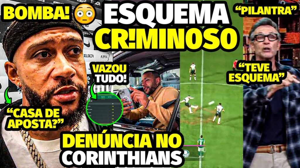 BOMBA! A GRAVE ACUSAÇÃO DE NET0 APÓS ATITUDE SUSPEITA MEMPHIS DEPAY COM CRlME NO CORINTHIANS