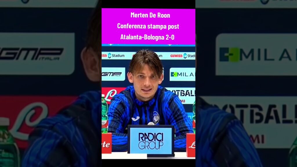 Atalanta-Bologna 2-0|Le parole di Marten De Roon