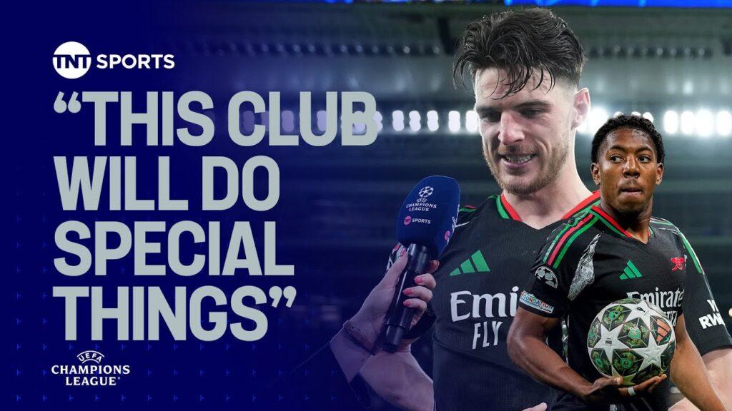 Declan Rice & Myles Lewis-Skelly believe Arsenal can achieve special things! 🏆 #UCL
