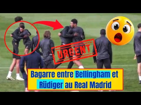 Real Madrid : Bagarre entre Bellingham et Rüdiger ? Voici toute la vérité
