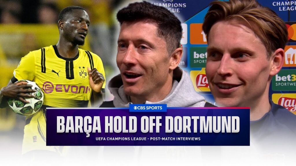"It WASN'T PERFECT" Lewandowski on loss to Dortmund | "We are RELIEVED" De Jong on Barça ADVANCING