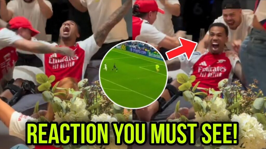 Gabriel’s PASSIONATE Reaction to Martinelli’s Winner vs Real Madrid!