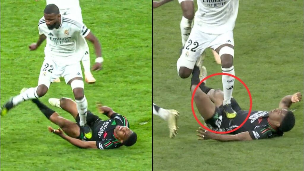 Antonio Rudiger Escapes Red Card after Stamping on Myles Lewis Skelly 😡 | Reactions