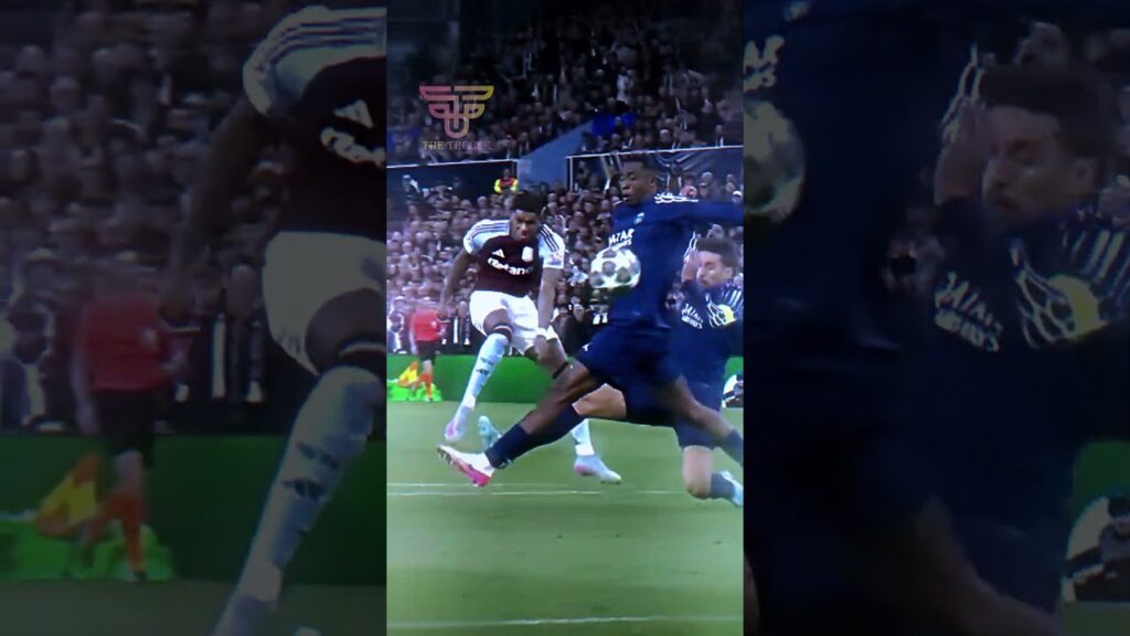 Marcus Rashford vs PSG😱😱😱 #shorts  #psg  #astonvilla  #rashford  #football #ucl