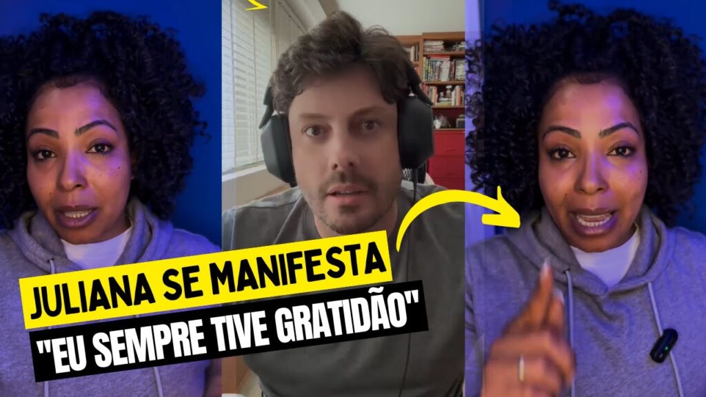 Juliana Oliveira se manifesta após Danilo Gentili dizer que ela mentiu ao dizer que não teve apoio