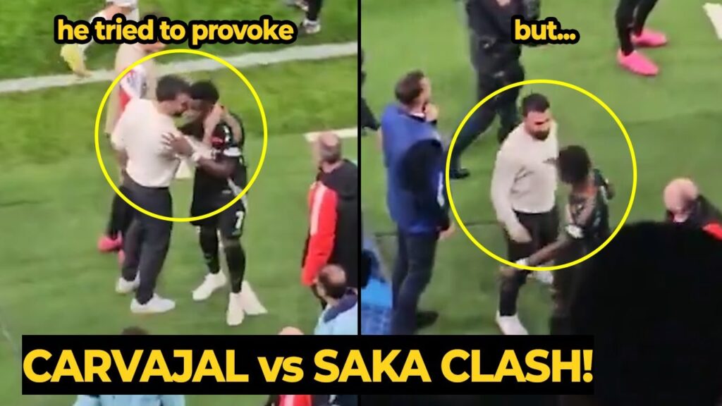 Dani Carvajal scolded Bukayo Saka for trying to score a Panenka-style penalty against Real Madrid Dani Carvajal scolded Bukayo Saka for trying to score a Panenka-style penalty against Real Madrid