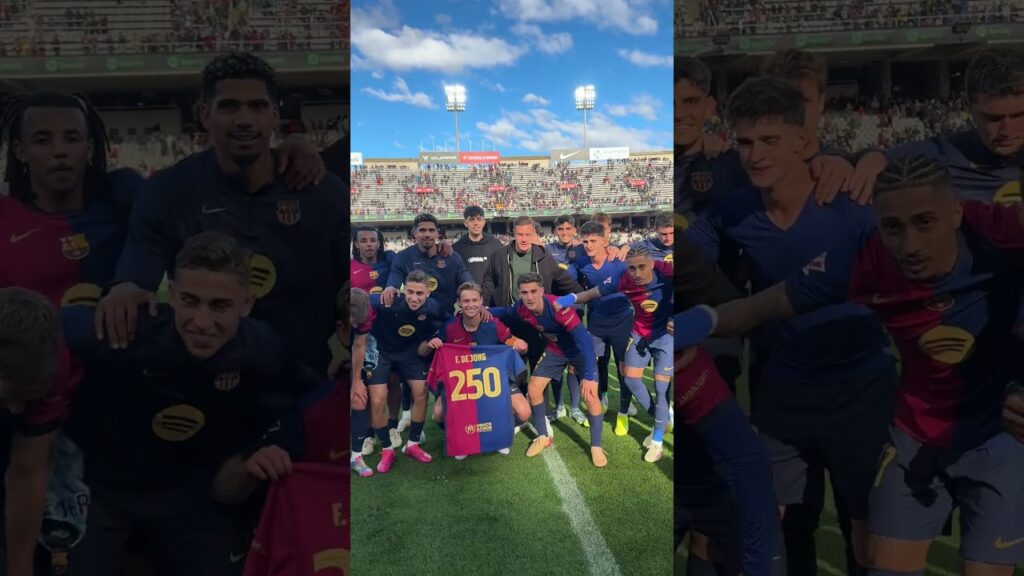 We're a family 🫶 Congrats, Frenkie!! #fcbarcelona #shorts