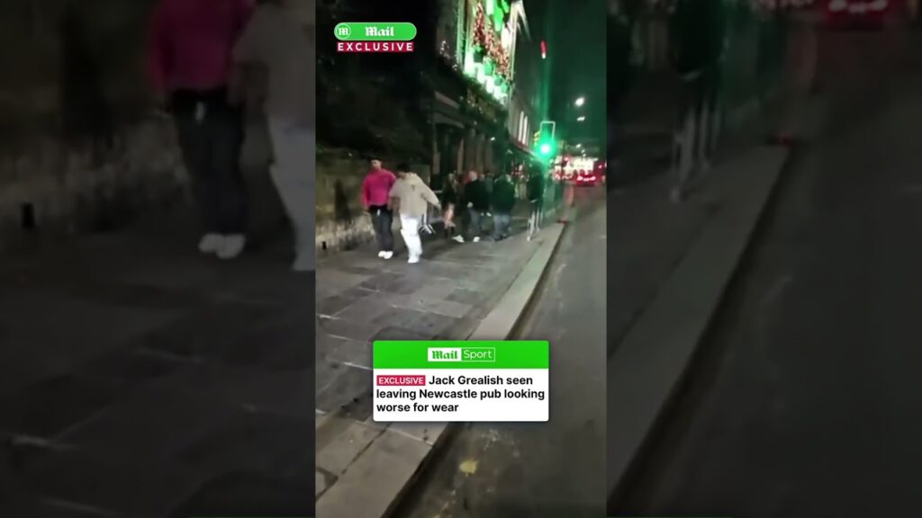Jack Grealish leaves Newcastle pub looking unsteady #news #sports #football #soccer #premierleague