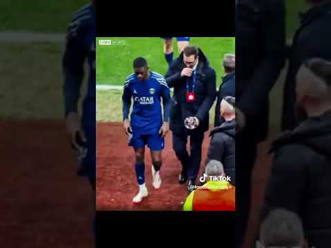 Ousmane Dembele rejecting the UEFA Champions League Man of the match award