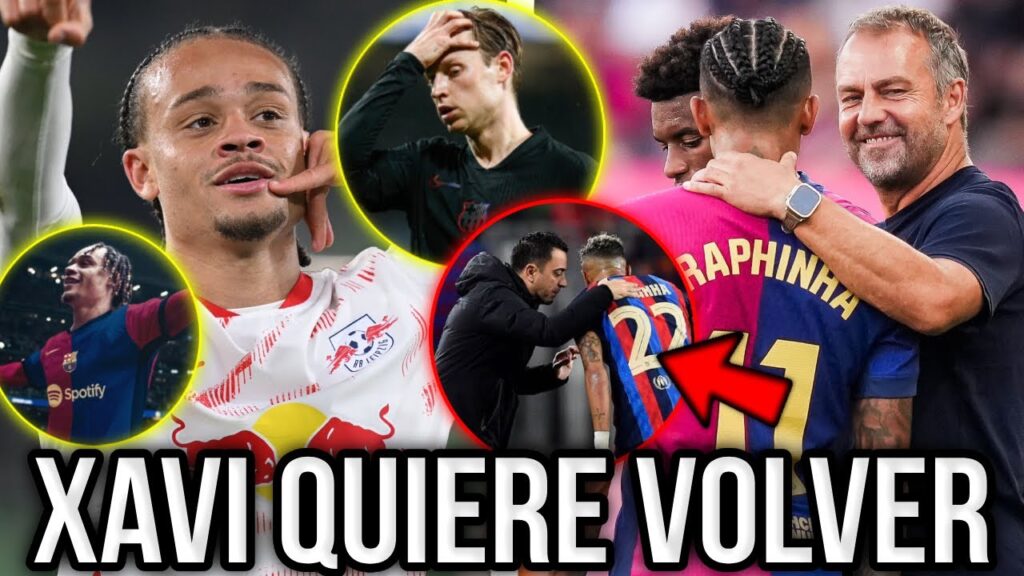 RAPHINHA SE RIENDE A HANSI FLICK! XAVI SIMONS LOCO POR VOLVER AL BARCA, DE JONG MUY CRITICADO