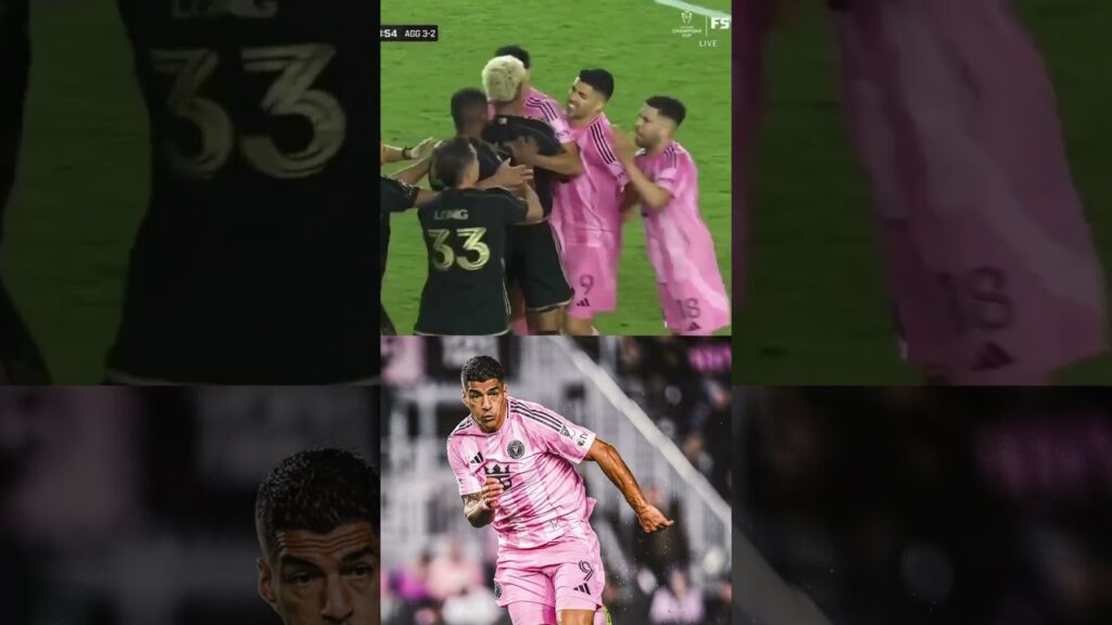 Luis Suárez muerde a Jordi Alba #mls #messi #inter #miami #futbol #suarez #shorts