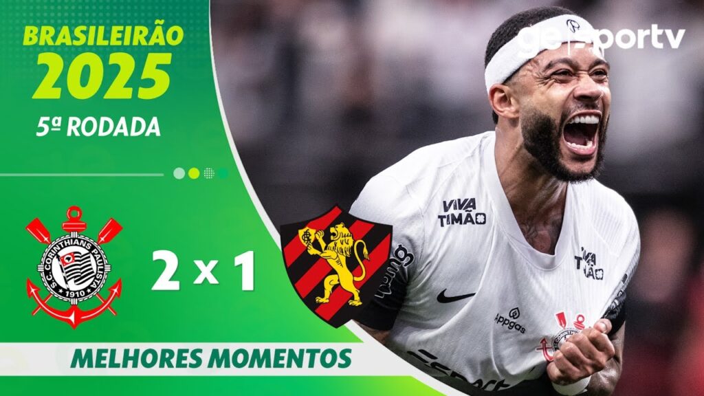 CORINTHIANS 2 X 1 SPORT | MELHORES MOMENTOS | 5ª RODADA DO BRASILEIRÃO | ge.globo