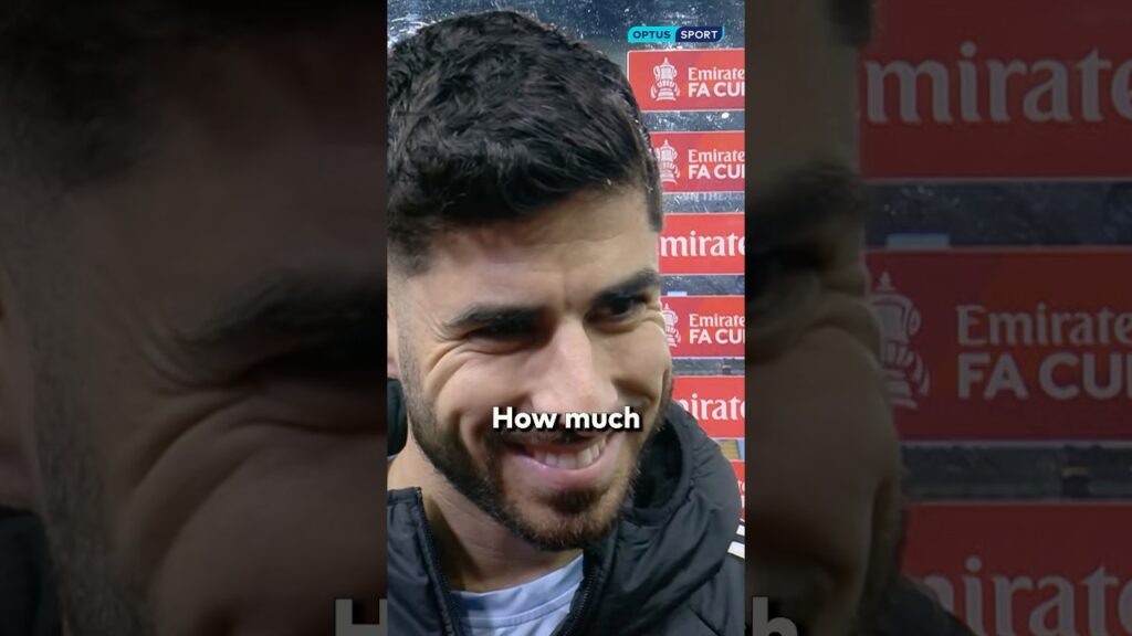 Marco Asensio is 𝙑𝙀𝙍𝙔 𝙃𝘼𝙋𝙋𝙔 at Aston Villa 😍 #FACup #AstonVilla