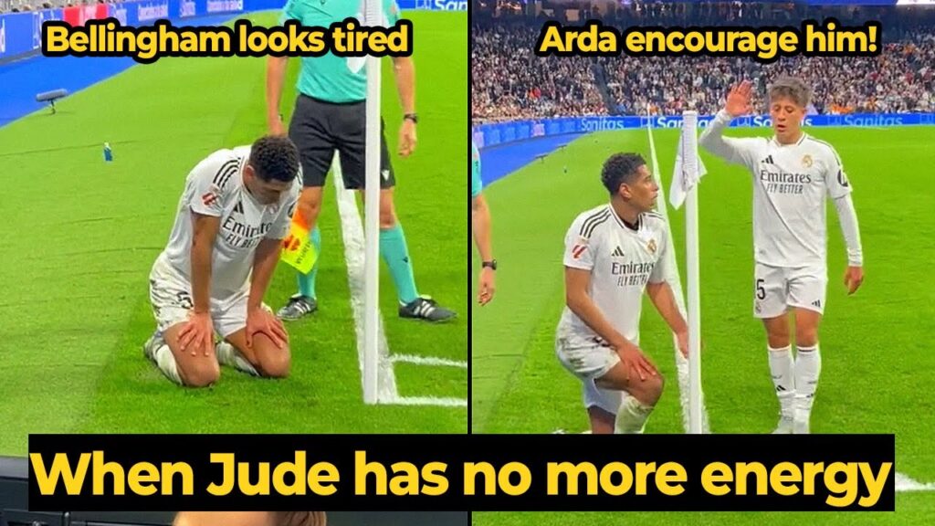 Jude Bellingham has no more Energy against Bilbao, look what Arda Güler did on him...