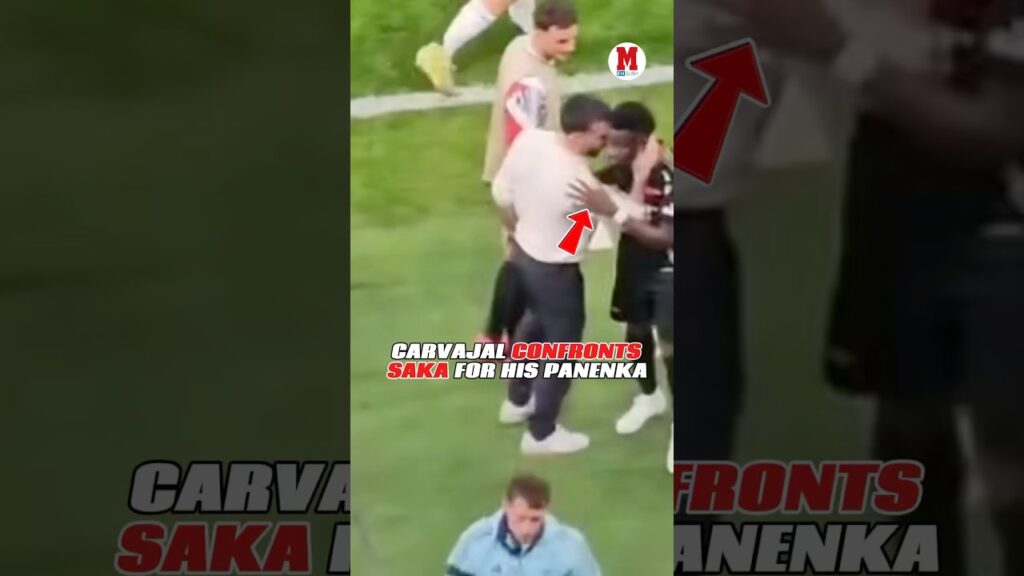 🚨Carvajal waited for Saka to call him out over that panenka… and things got heated real quick 😅