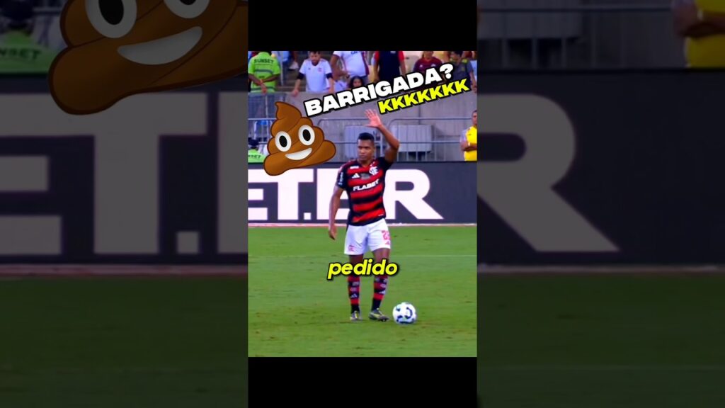 ALEX SANDRO FOI SUBSTITUÍDO PRA IR AO BANHEIRO?😂 #flamengo #futebol #shorts