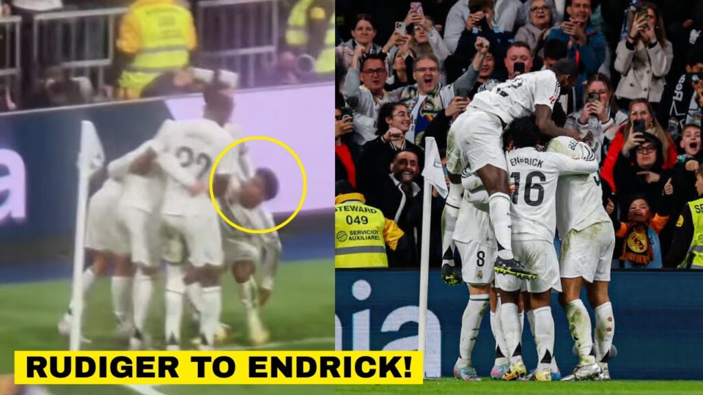 Rudiger Slapped Endrick So Hard After Valverde Goal in Real Madrid's 1-0 v Athletic Club
