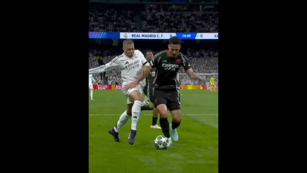 Saliba vs Real Madrid 😈