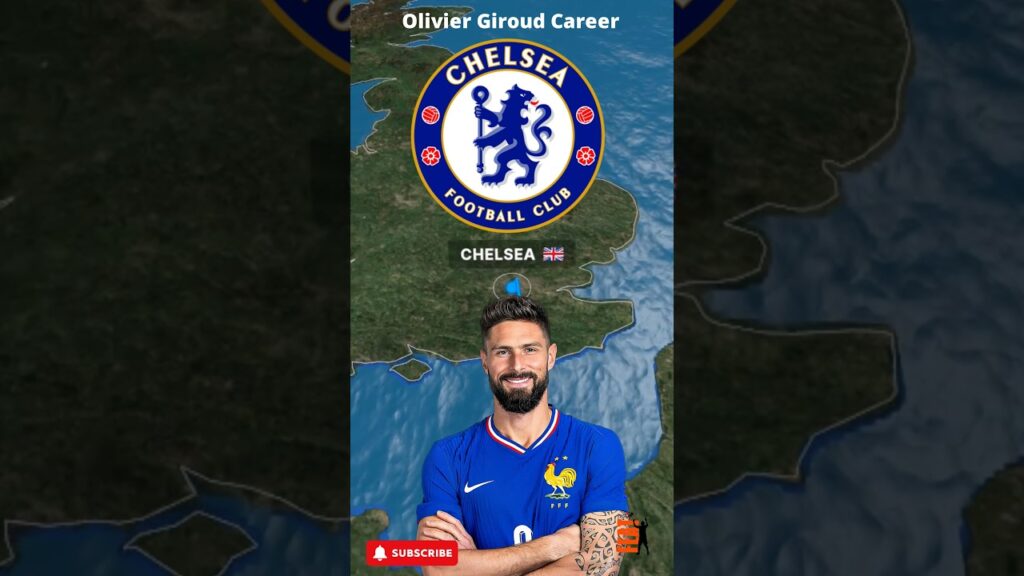 Olivier Giroud Club Career #football #shortvideo #shorts #shortsfeed