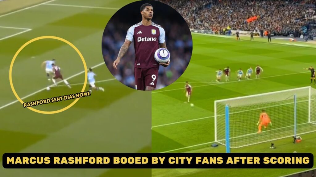 Marcus Rashford booed by Man City fans after scoring and toying Ruben Dias in defense