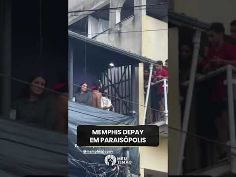 MEMPHIS DEPAY EM PARAISÓPOLIS APÓS VITÓRIA DO CORINTHIANS