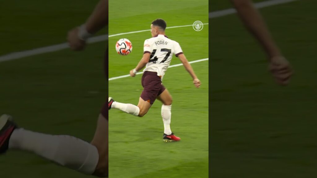 INCREDIBLE ball control from PHIL FODEN! 🥵🌟 #mancity #football #shorts #shortsvideo #goals #skills