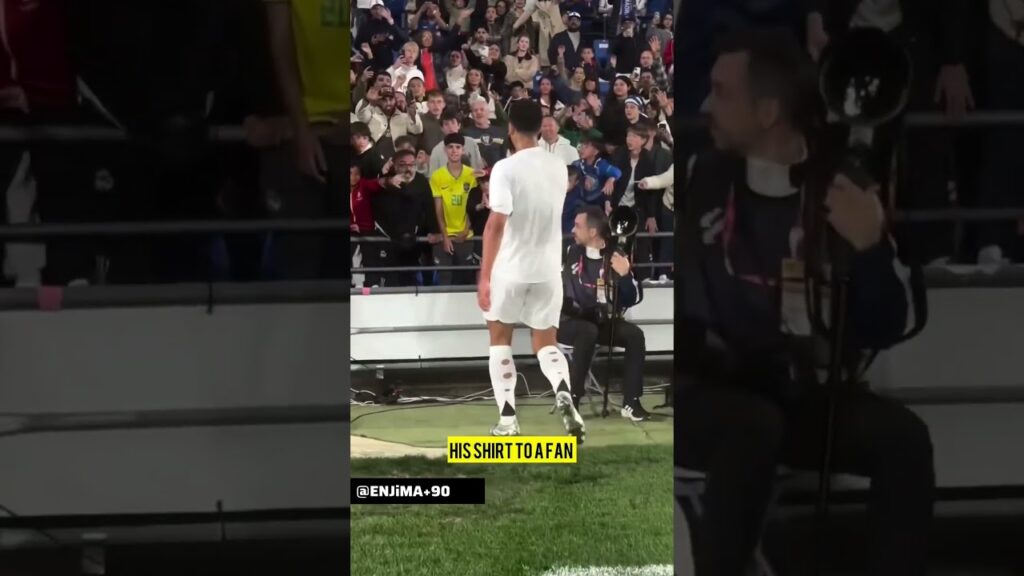 Jude Bellingham gives his shirt to a fan after the match🔥 #football #realmadrid #laliga #bellingham